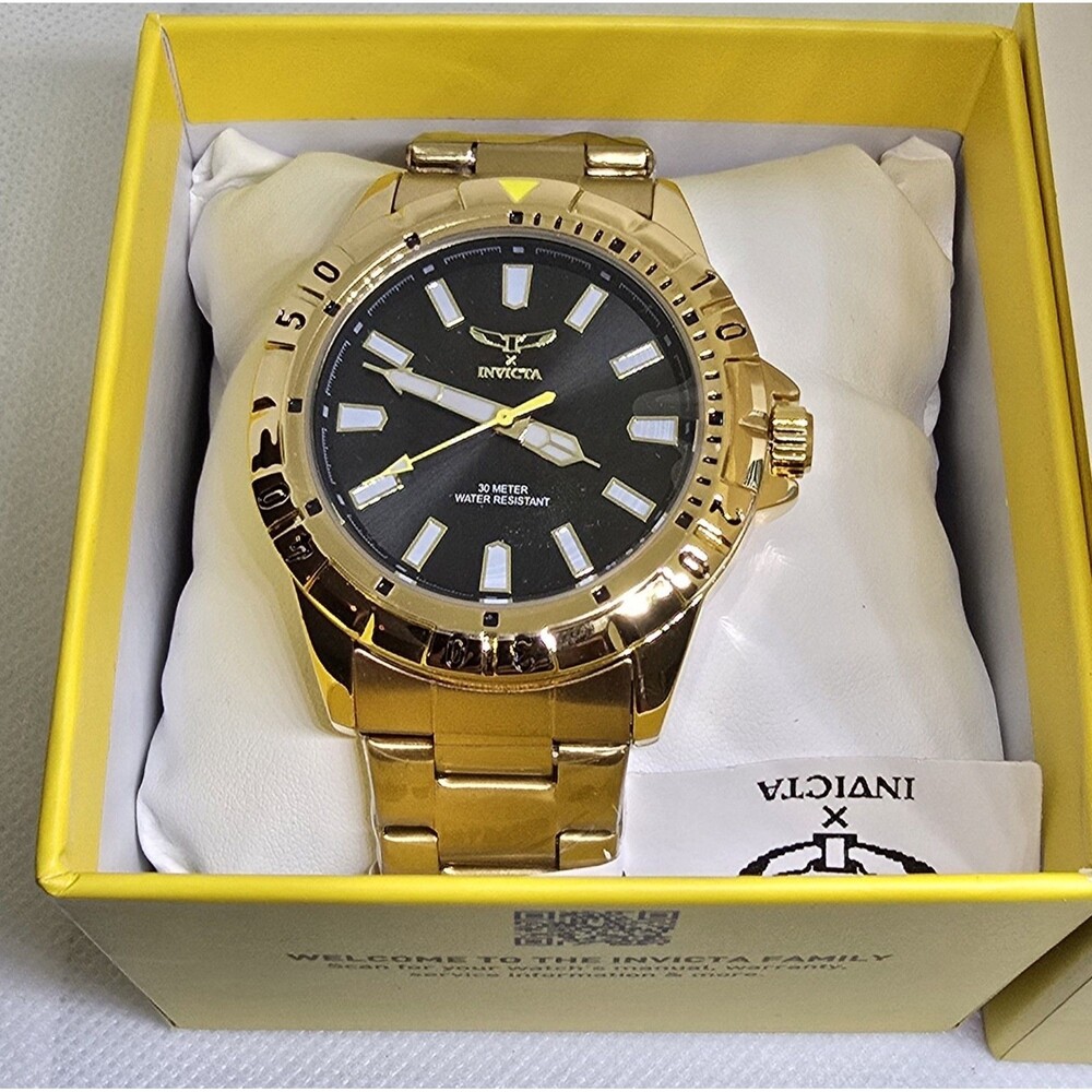 Invicta Specialty I by Invicta Men's Watch 42mm 69032 Gold Black Dial New In B